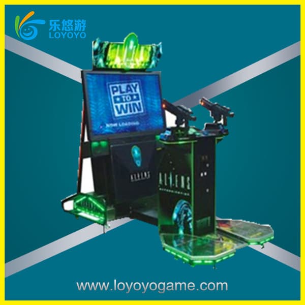 Aliens  LCD best sale cheap arcade machine shooting gun machine game machine